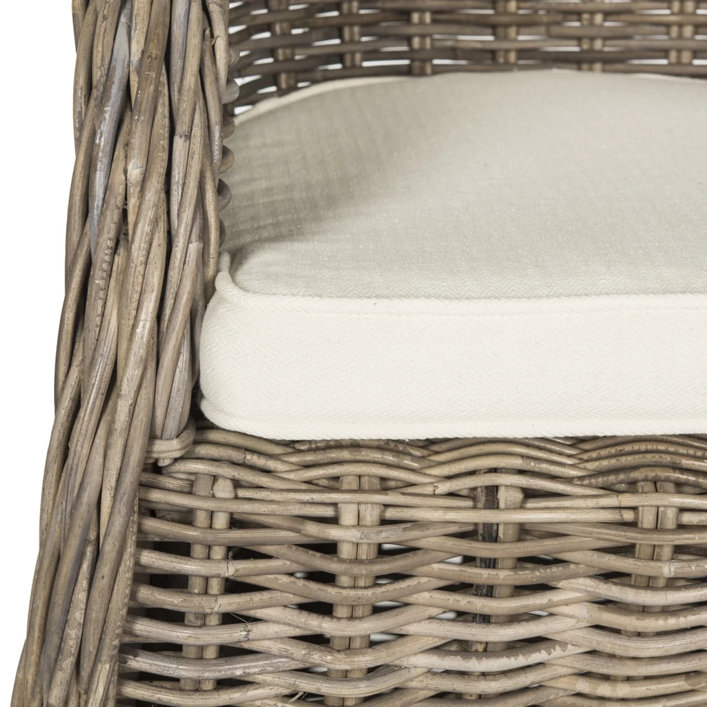 Grey Wicker Outdoor Club Chair F55850