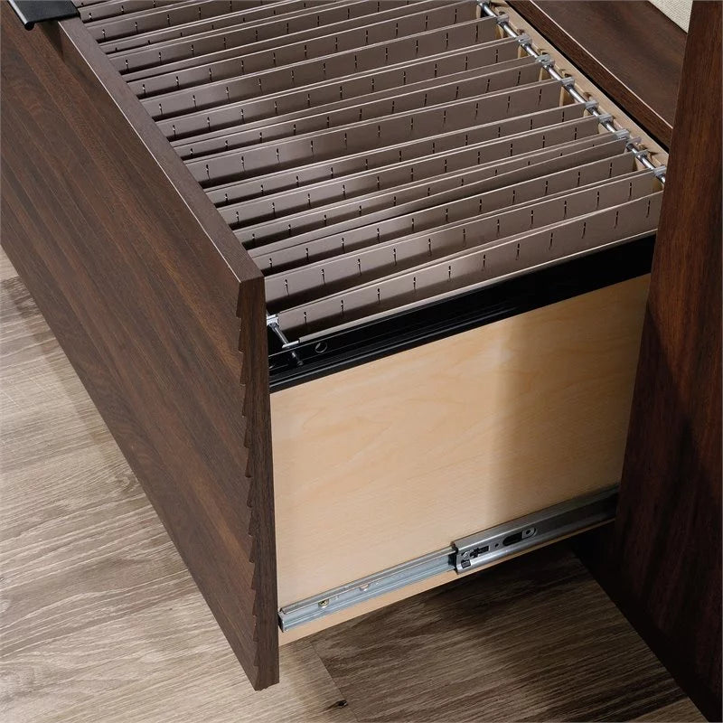 Mahogany Engineered Wood Storage Credenza P8778