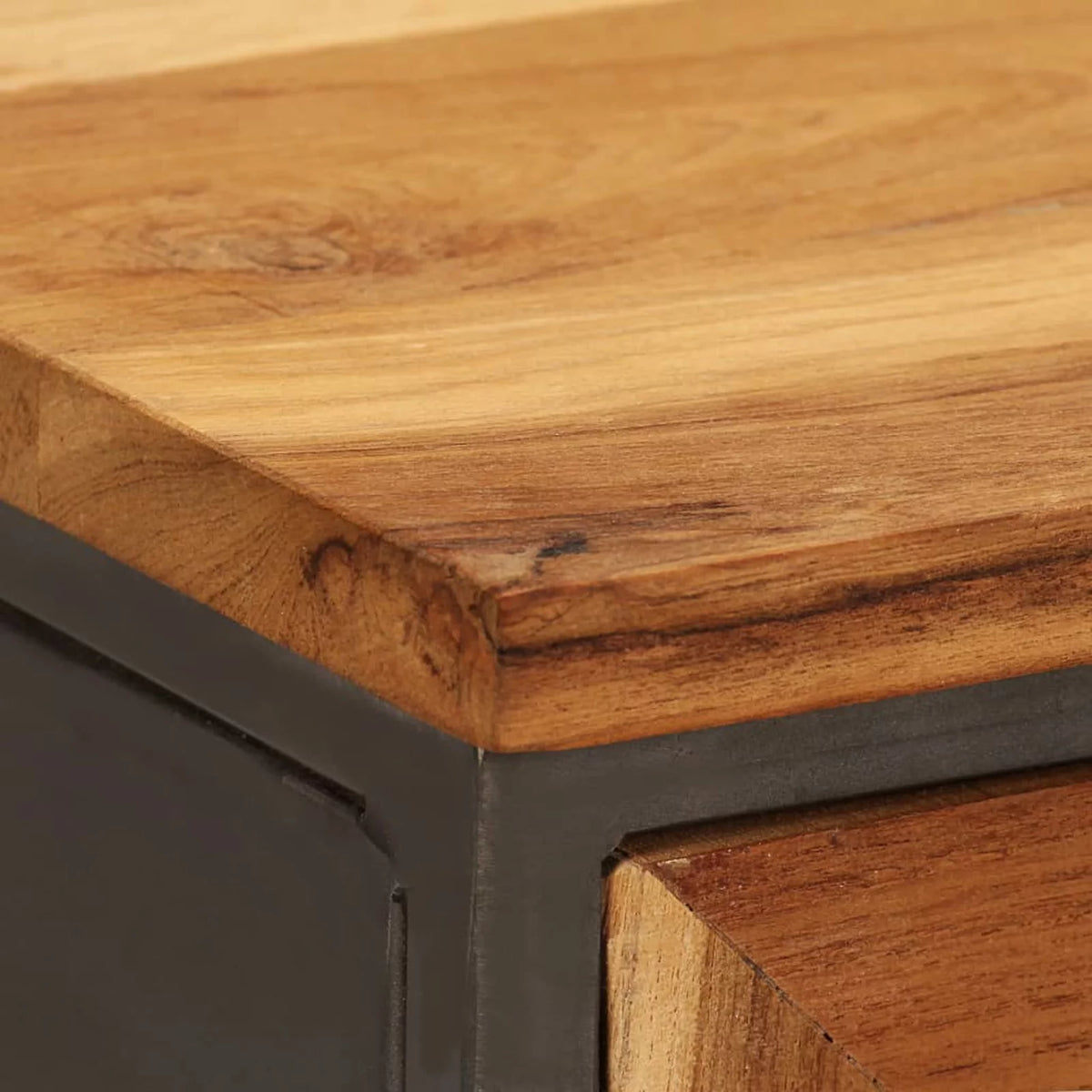 Recycled Teak and Steel Sideboard J408366