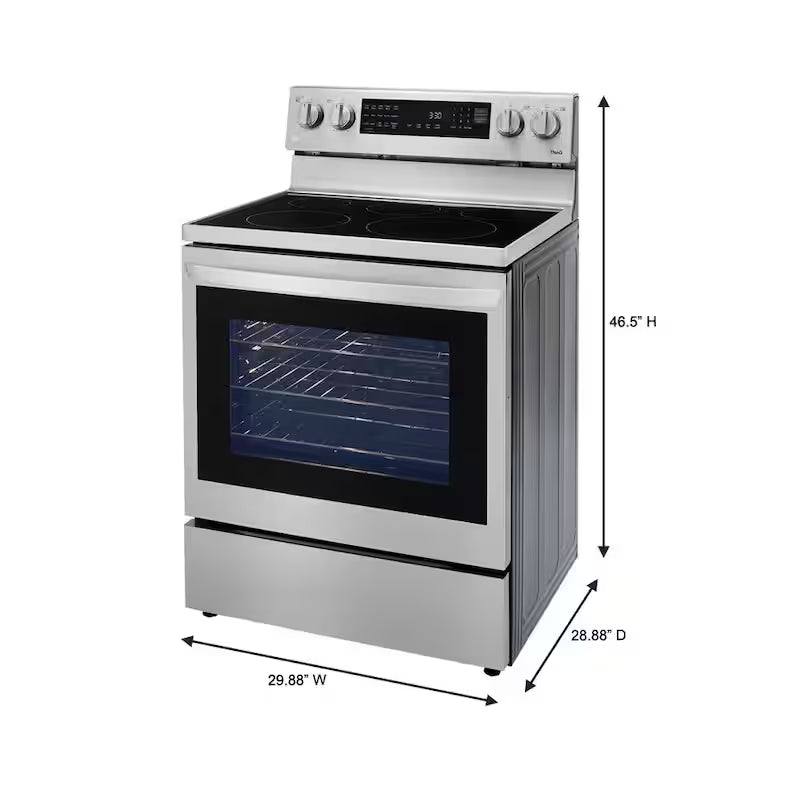 6.3 cu. ft. Electric Range Single Oven with Air Fry O440372
