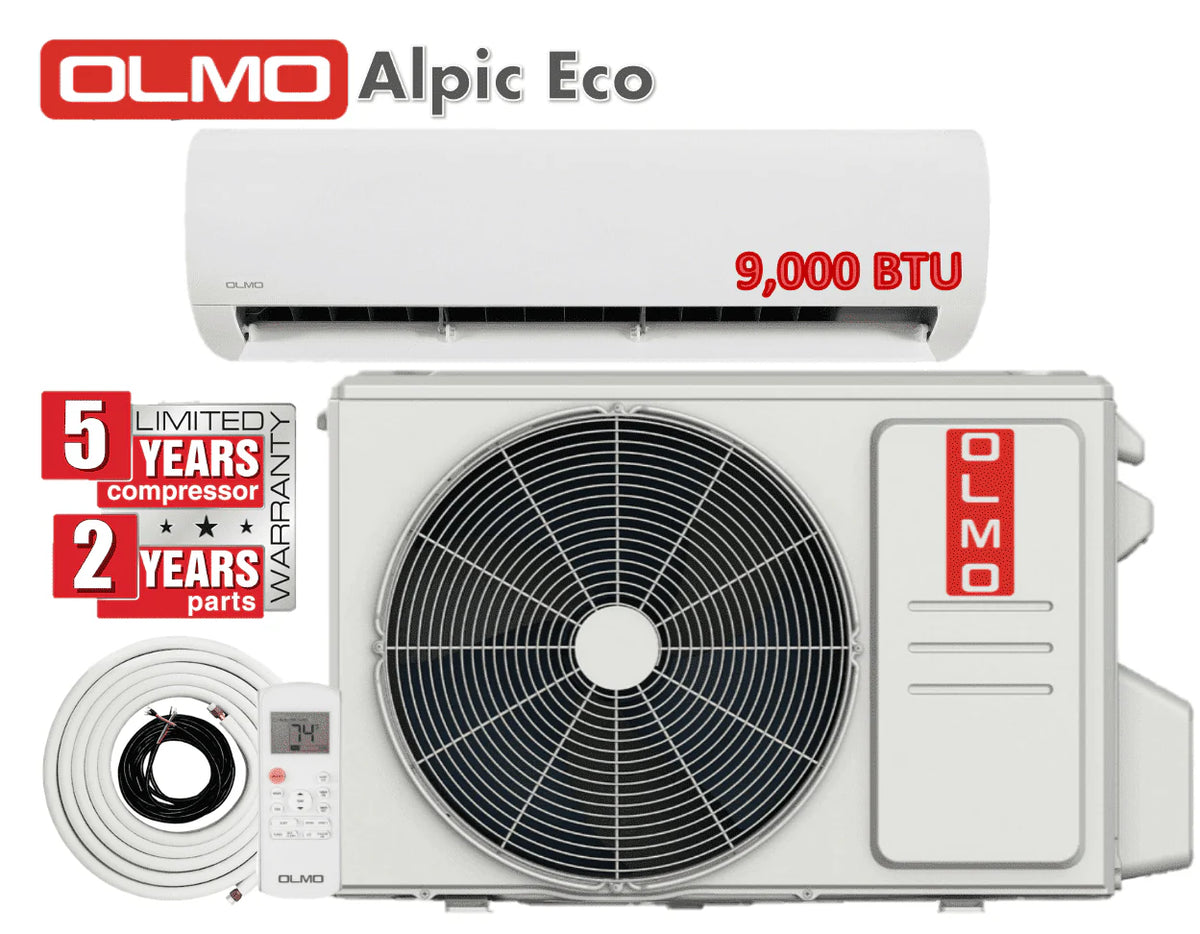 9000 BTU 115V Wall Mounted Mini Split Heat Pump Air Conditioner H3557