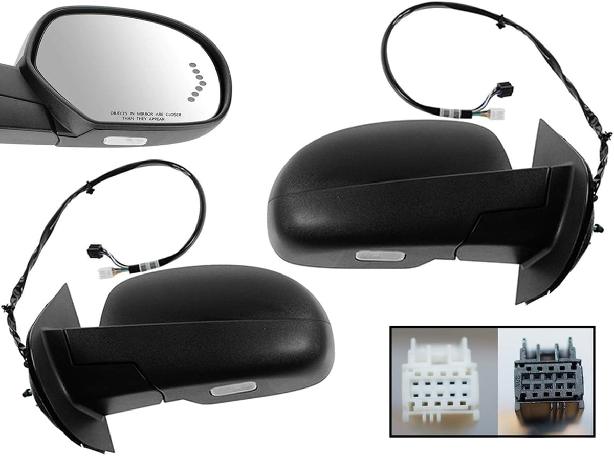 Power Folding Heated Memory Mirror with LED Signal Y6239