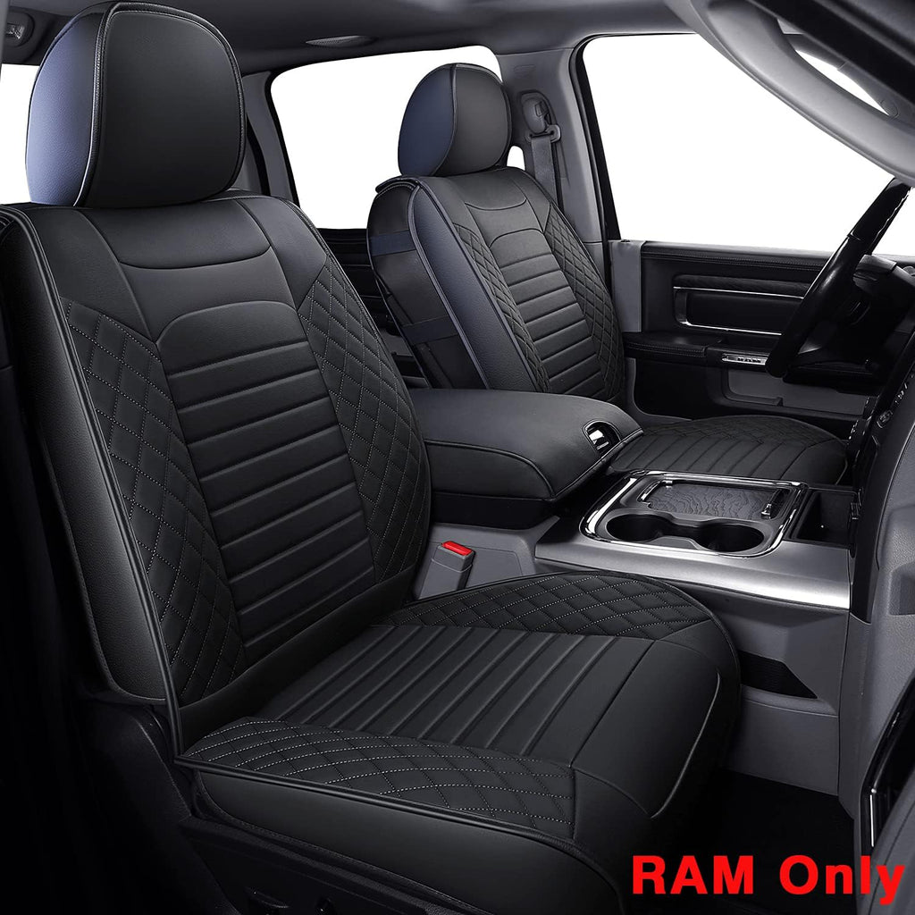 Custom Fit Waterproof Faux Leather Seat Covers Full Set I6641