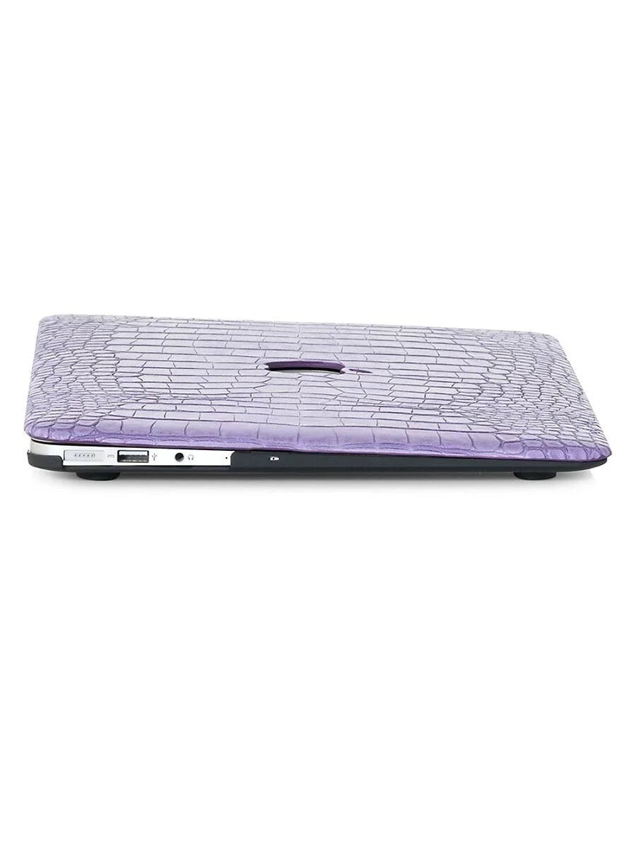 Lavender Faux Crocodile MacBook Case K423900