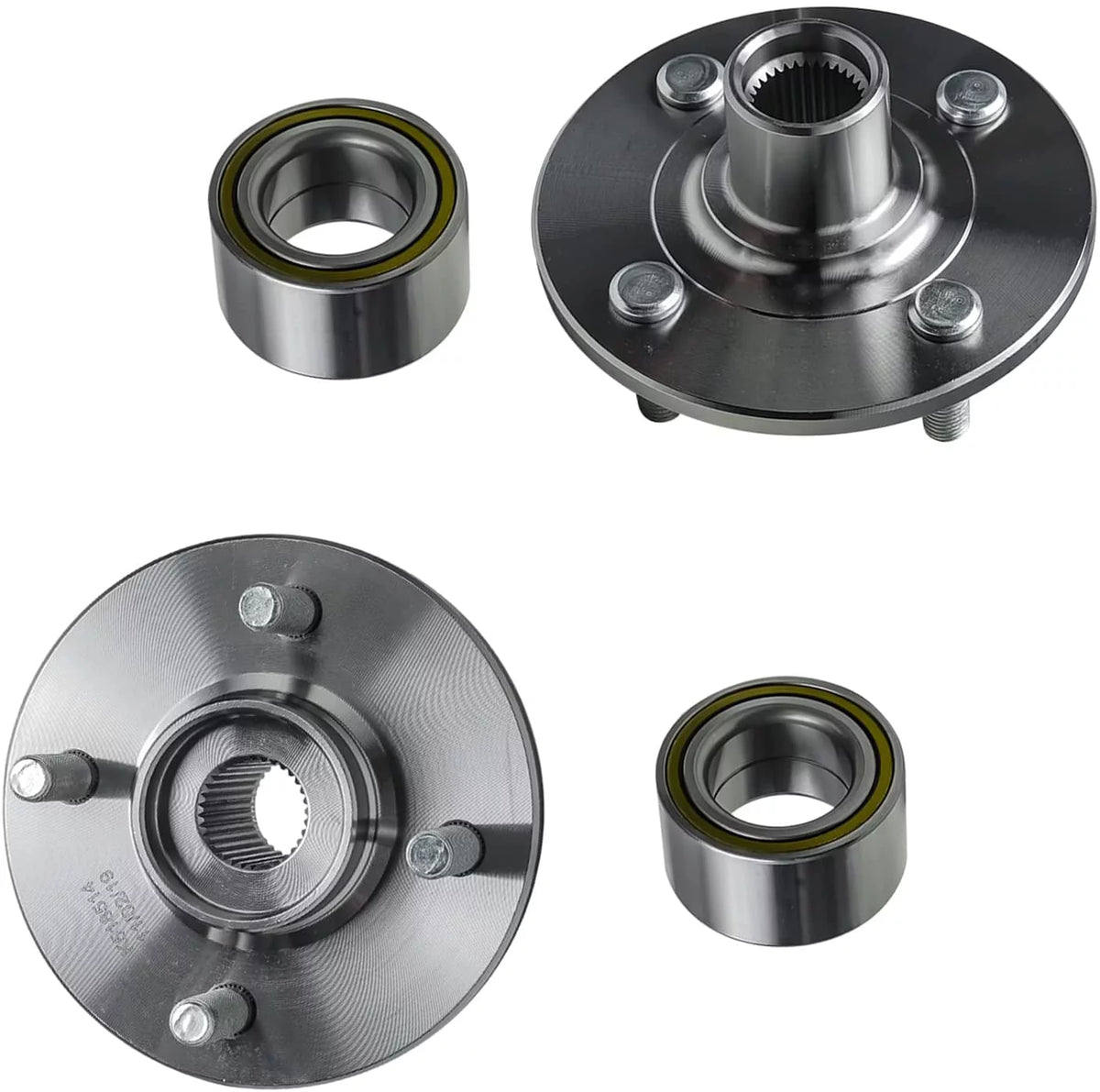 8 Pcs Wheel Hub Assemblies Lower Control Arms CV Axle Drive Shafts Outer Tie Rod Ends Kit O4143