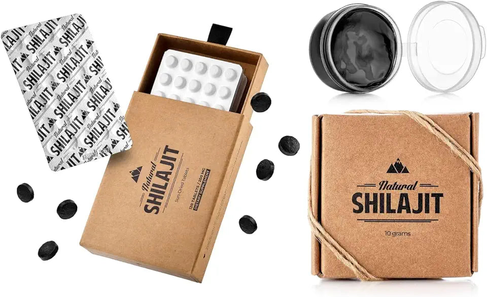 120 Count Sun Dried Shilajit Tablets with Fulvic Acid A702