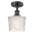 Matte Black 1 Light Semi-Flush Mount E93947