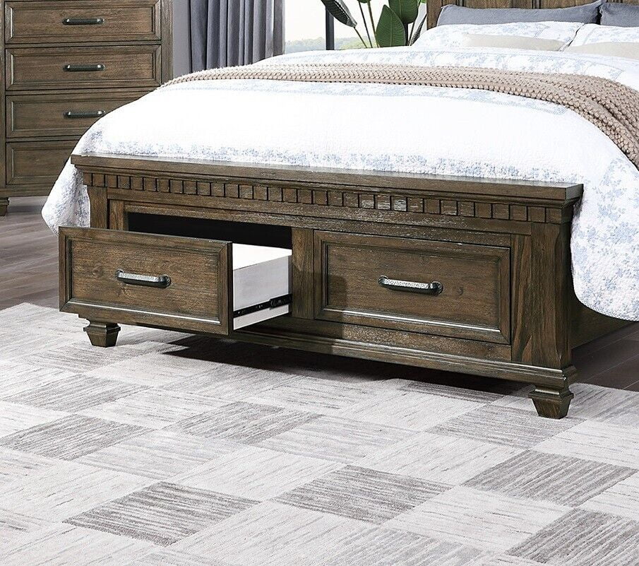 Queen Size Bed with Storage Drawers V80064