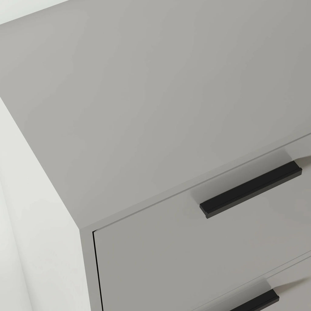 4 Drawer Wood Lateral Filing Cabinet with Lock A2891
