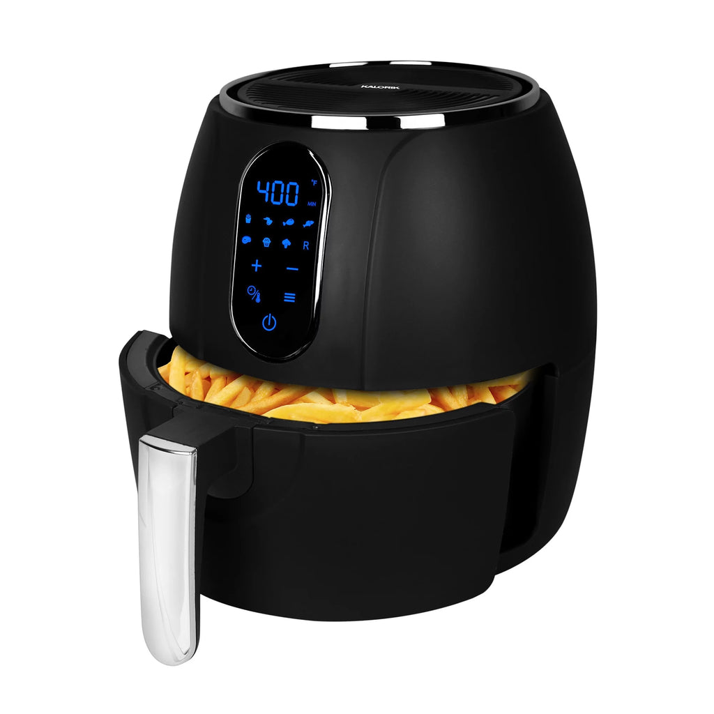 3.2 Quart Touch Screen Air Fryer Black with 8 Presets C138669