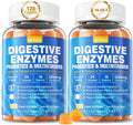 Chewable Digestive Enzymes with Probiotic Gummies, Multivitamins, Calcium, Magnesium F21834
