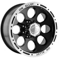 Black/Machined Lip 16x8 8-165.1 -5mm Wheel S78877