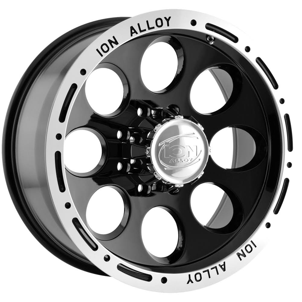 Black/Machined Lip 16x8 8-165.1 -5mm Wheel S78877