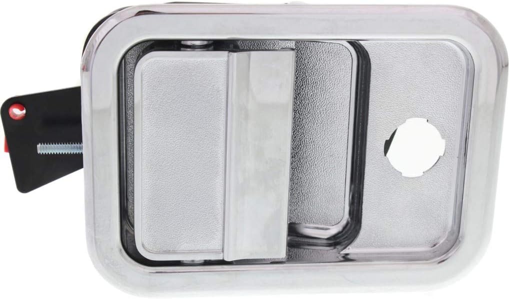 Exterior Door Handle Passenger Side Chrome with Key Hole R527
