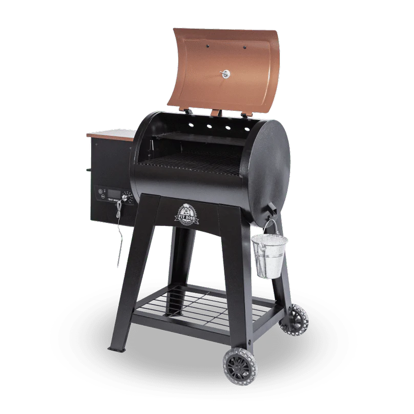 540 Sq. In. Wood Pellet Grill with Flame Broiler and Meat Probe B414