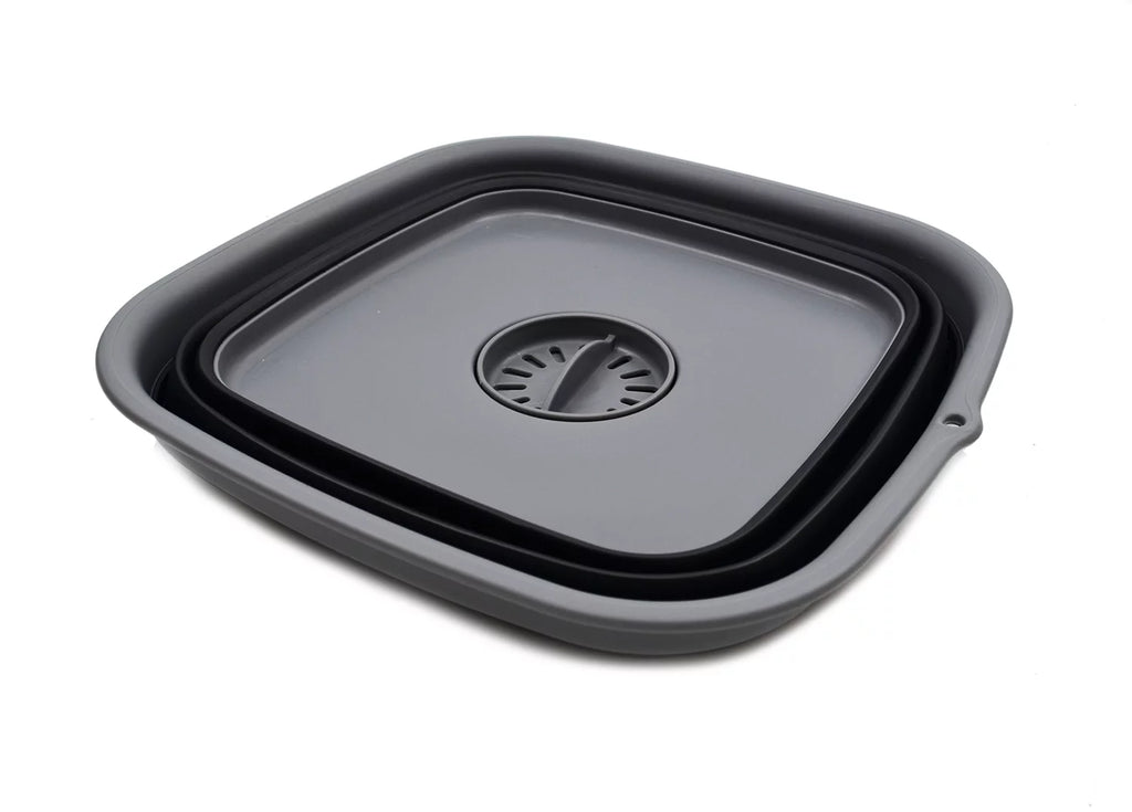 9.3L Collapsible Dishpan with Draining Plug A10581