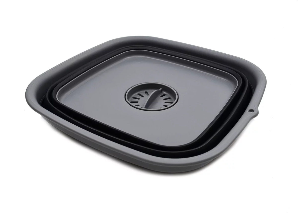 9.3L Collapsible Dishpan with Draining Plug A10581