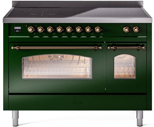 48 Induction Range with Electric Oven in Emerald Green V855