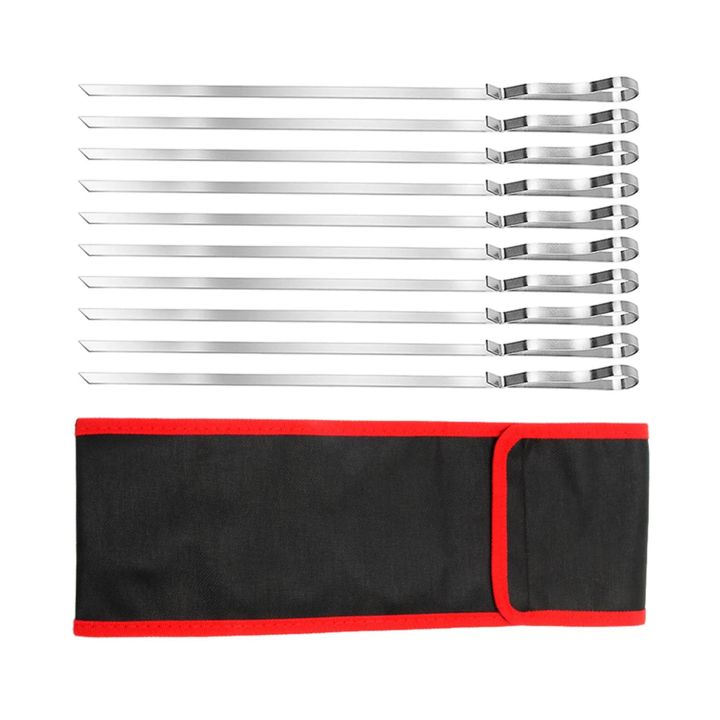 10 Piece Barbecue Skewers with Cloth Bag S725