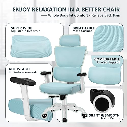 Black Ergonomic High Back Reclining Mesh Office Chair E958