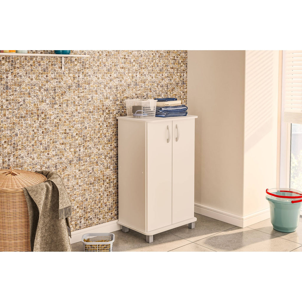 White 2 Door Storage Cabinet C986888