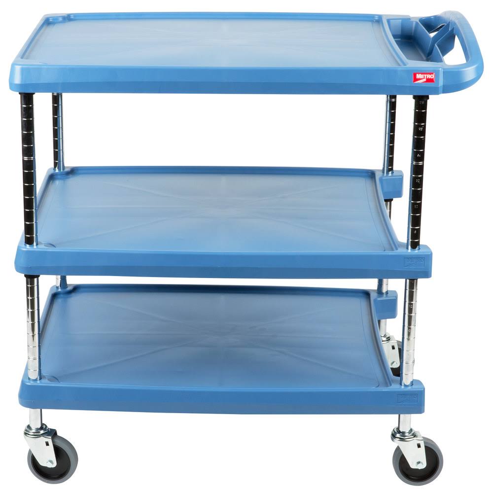 Blue 3 Shelf Utility Cart A26565