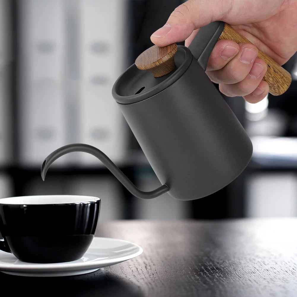 350ml Stainless Steel Gooseneck Drip Coffee Pot Q89419