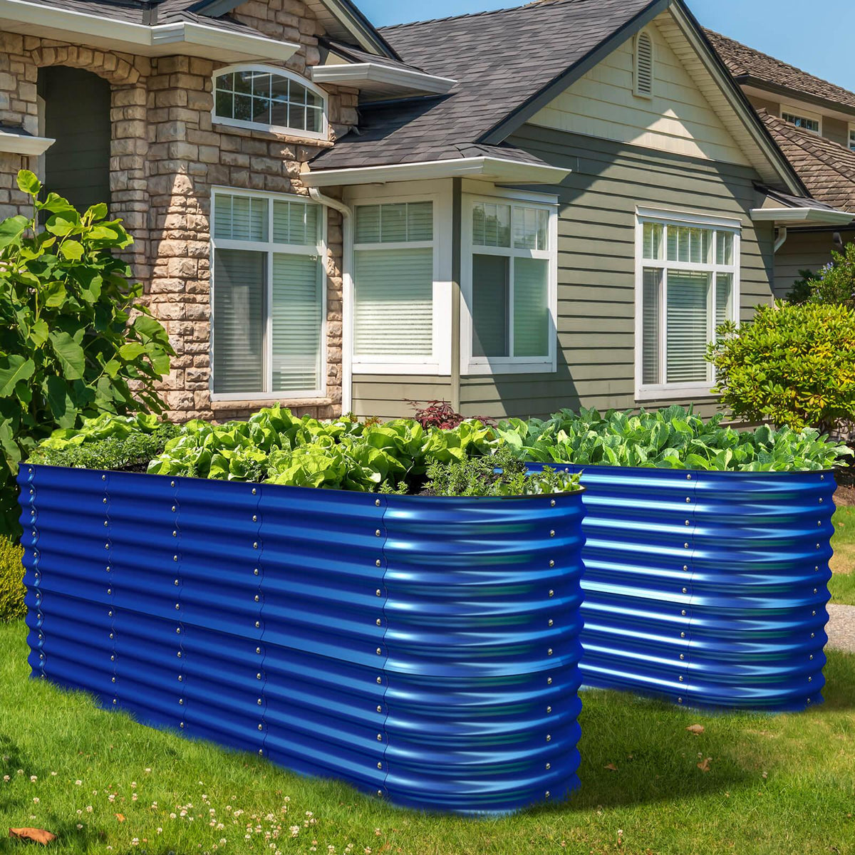 Cobalt Blue 32 Tall Raised Garden Bed I6475