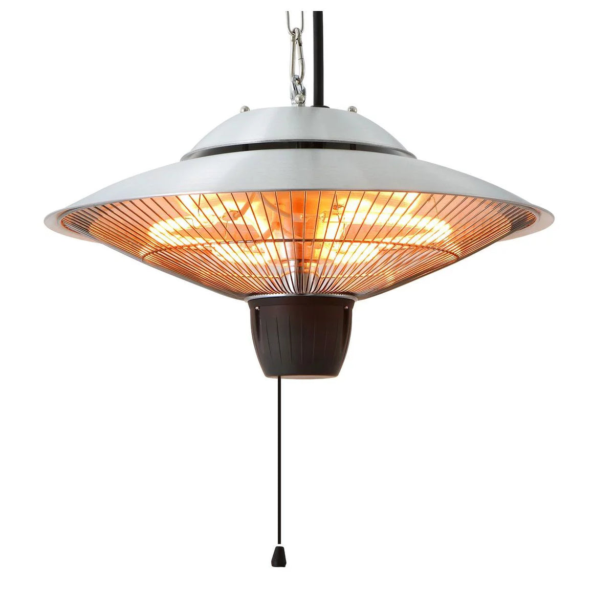 Hanging Infrared Electric Heater 1500W Silver K685733
