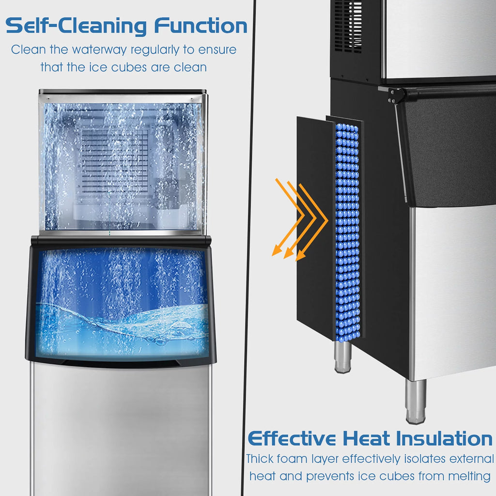 Commercial Ice Maker with Storage Bin O395