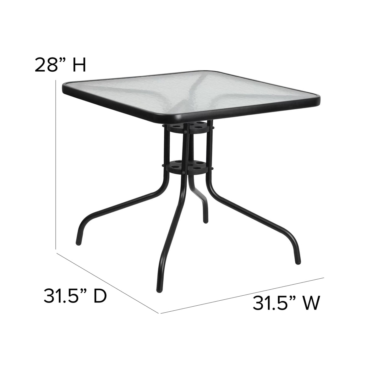 5 Piece Outdoor Patio Dining Set with Tempered Glass Table and 4 Gray Stack Chairs G6222