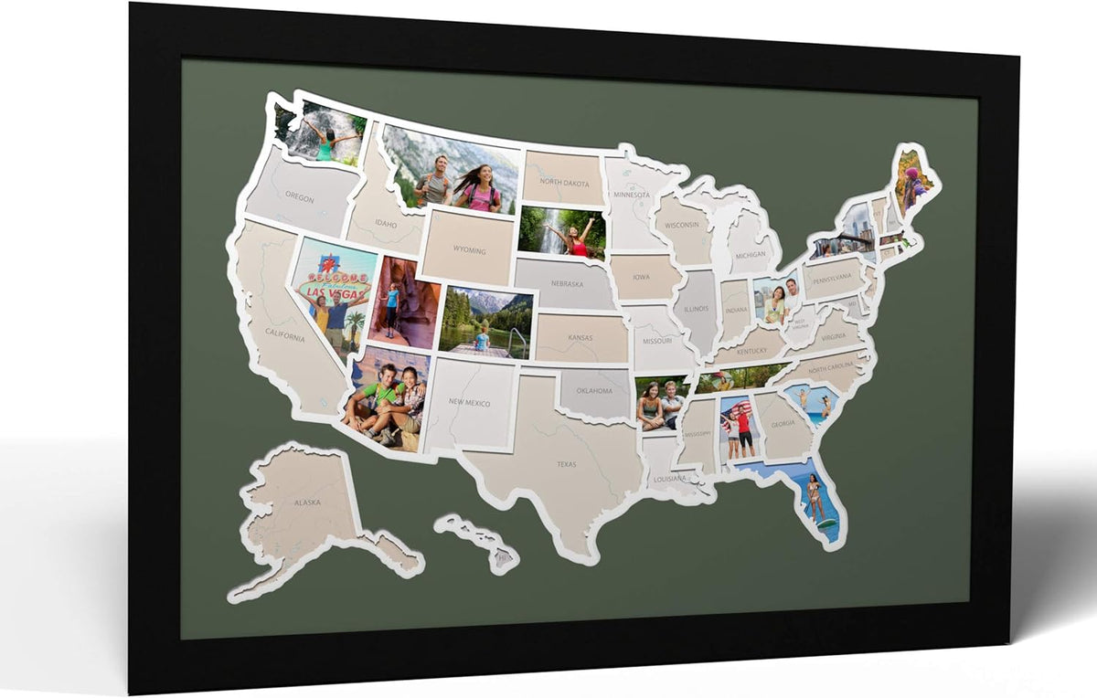 50 States USA Photo Map Q135
