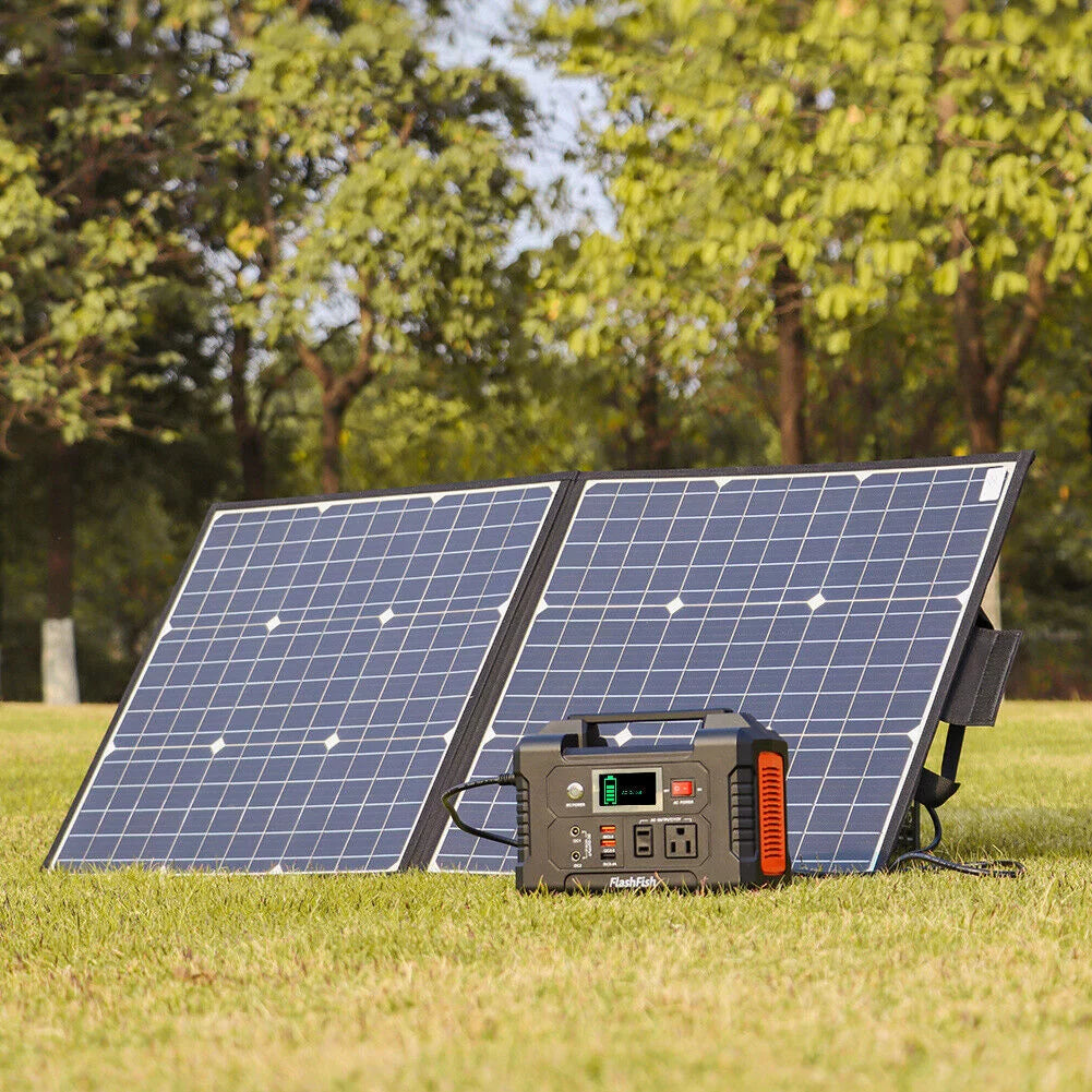 200W Portable Power Station with 50W Solar Panel N7576