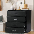 Black 4 Drawer Dresser S255