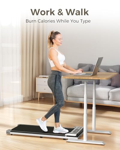 2.5 HP Portable Under Desk Treadmill with Remote Control and LED Display G6099