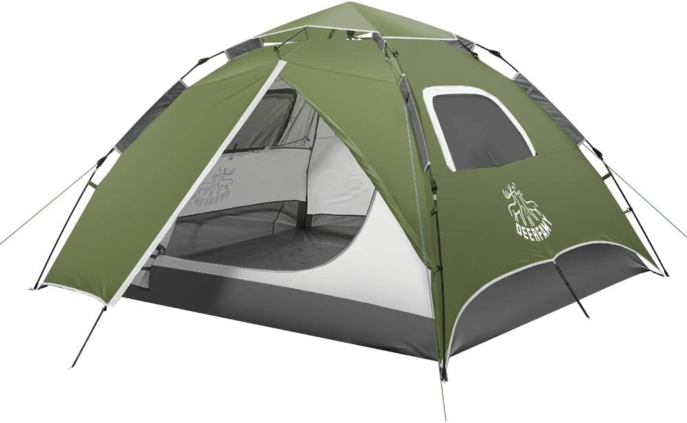 3 4 Person Waterproof Windproof Double Layer Instant Camping Tent X759
