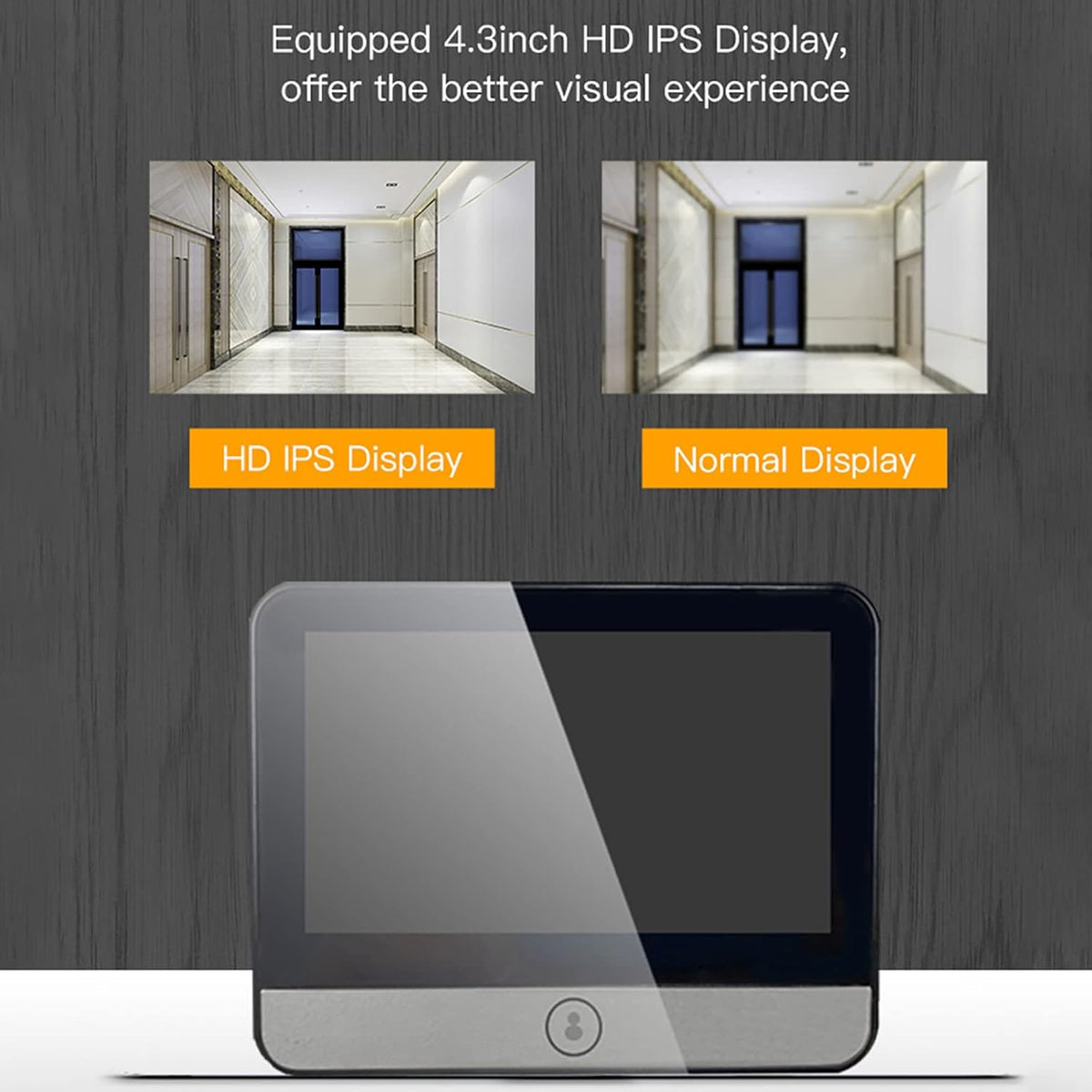 Digital Peephole Door Viewer WiFi Doorbell Camera 1080P Video Intercom 4.3 inch Monitor M255