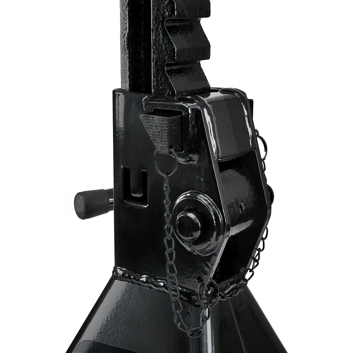 12 Ton Heavy Duty Ratcheting Jack Stands, Black Y224405