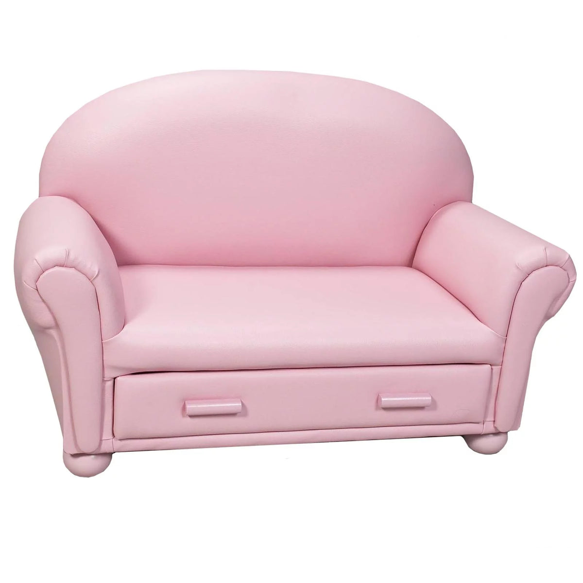Blue Upholstered Chaise Lounge with Drawer B3017
