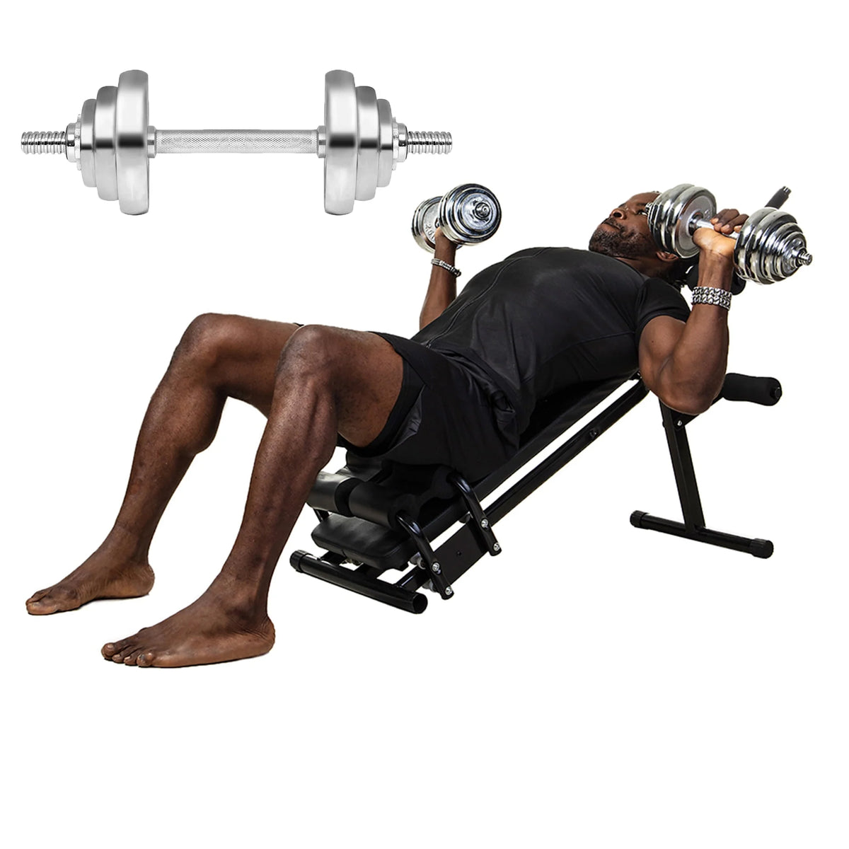 Adjustable Dumbbells Barbell Set K676