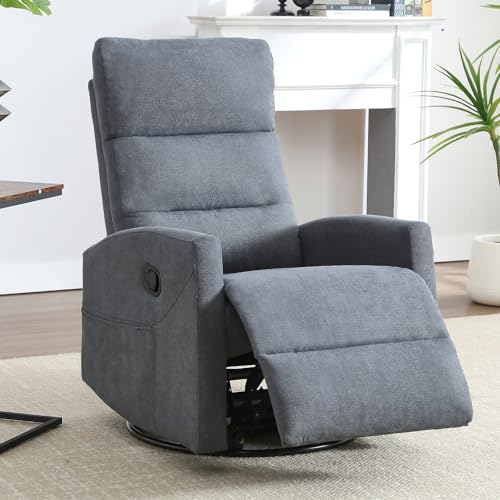 Beige Vibration Massage Swivel Rocker Recliner Chair R863630