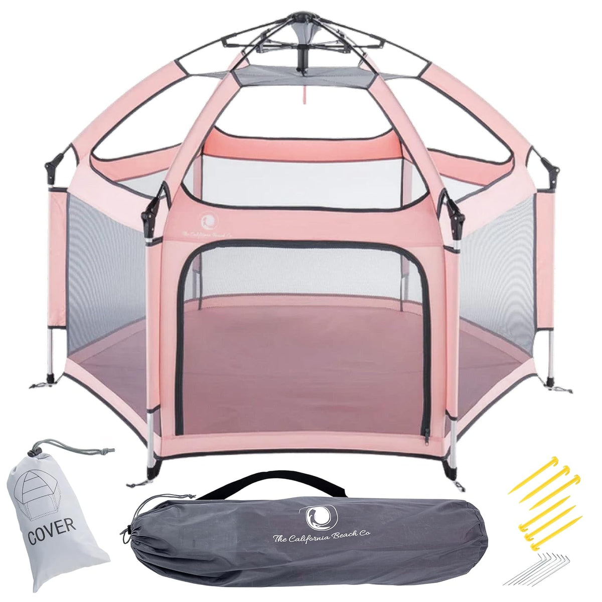 Portable Folding Playpen with Sun Shade Cover A5067