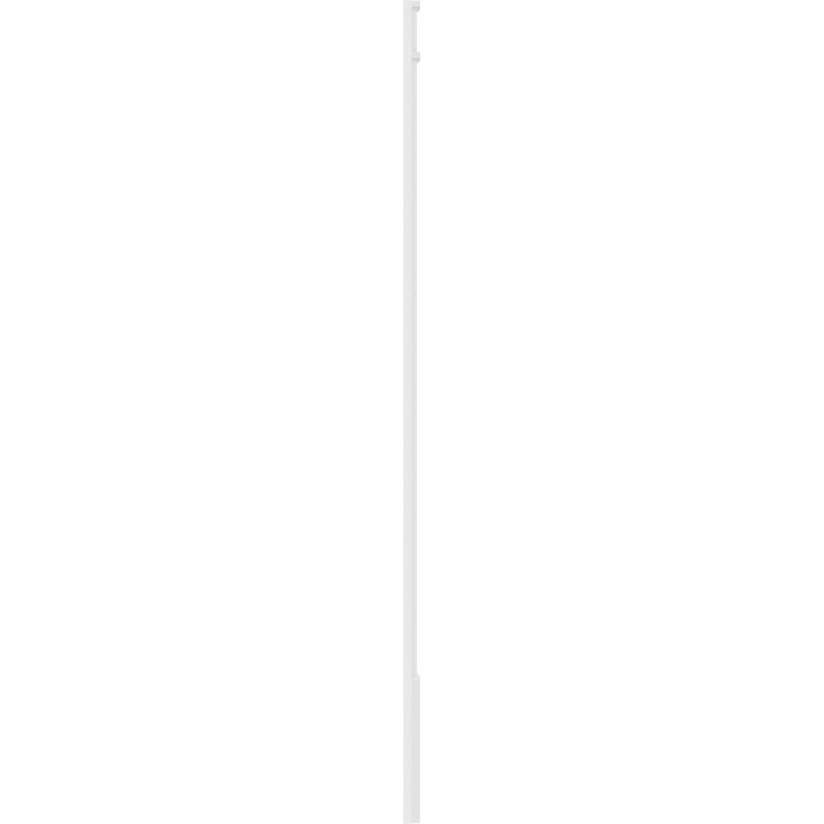 PVC Raised Panel Pilaster with Decorative Capital & Base (Pair) X95086