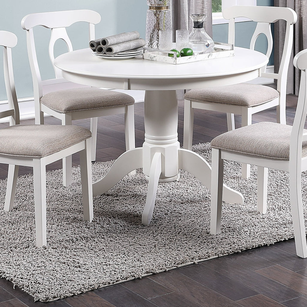 5pc Round Dining Table Set with 4 Cushion Chairs L99715