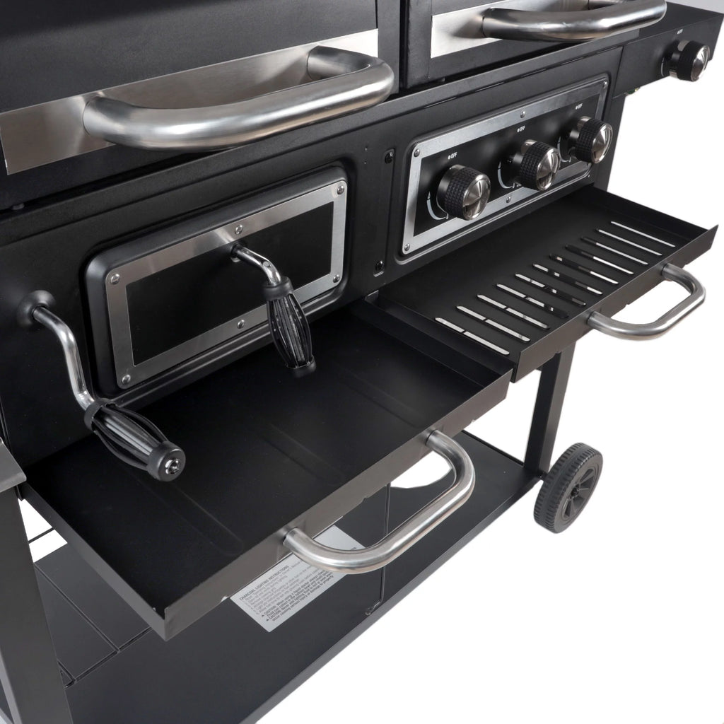 Dual Fuel Gas & Charcoal Combo Grill F487