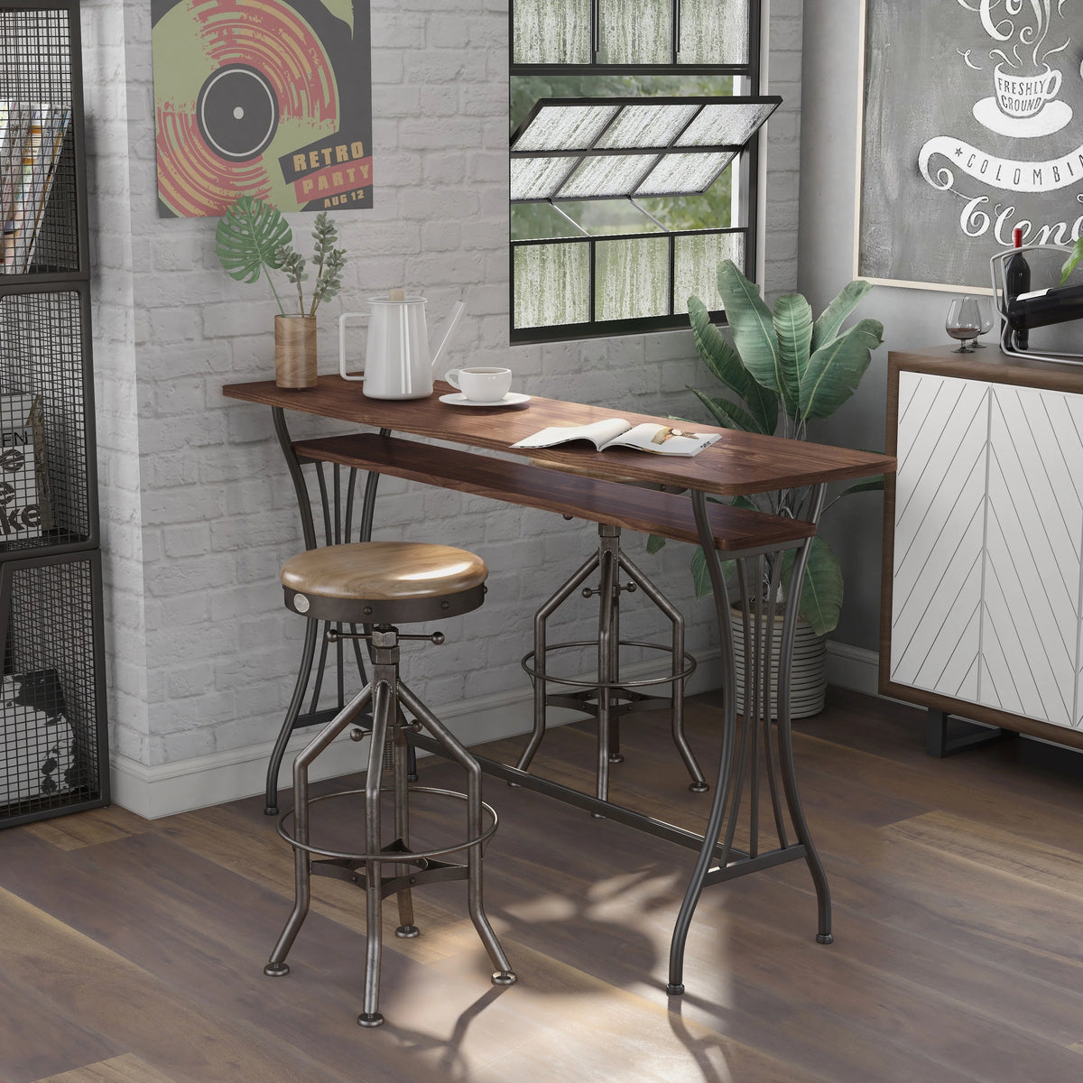 Wood 1-Shelf Console Table H1035