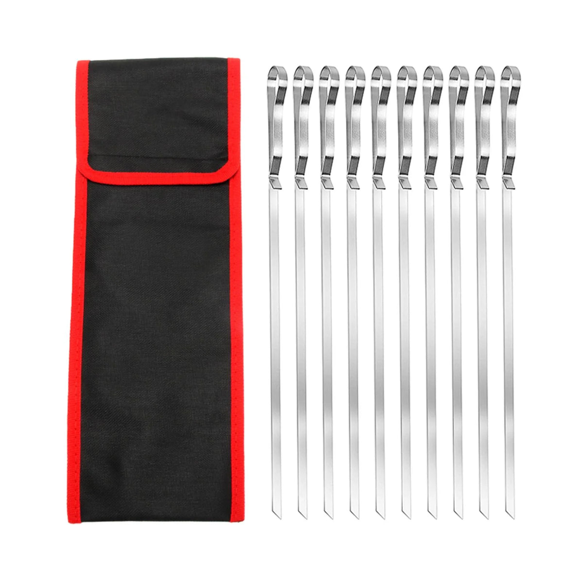 10 Piece Barbecue Skewers with Cloth Bag S725