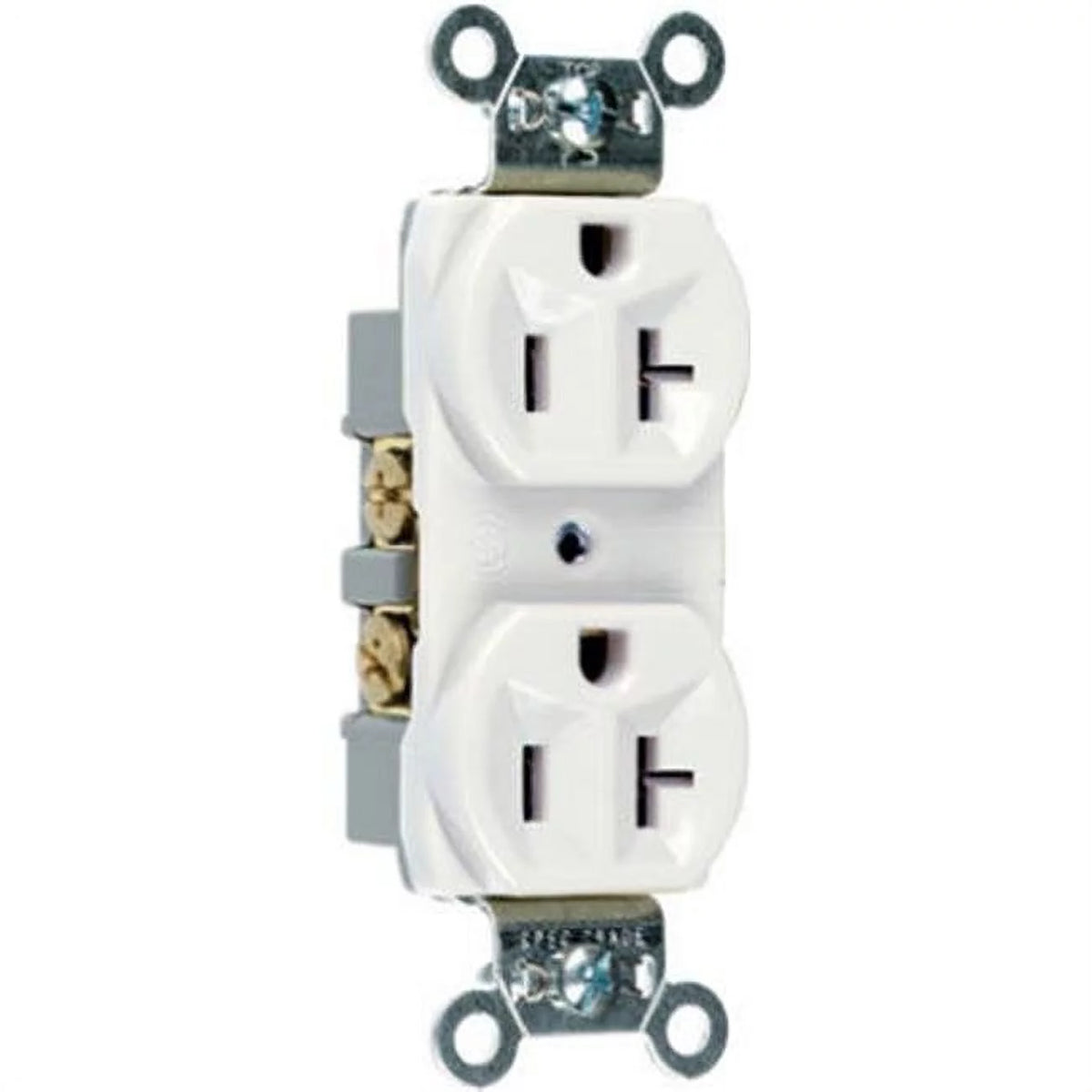 Heavy Duty Duplex Outlet, 20A, White P1773