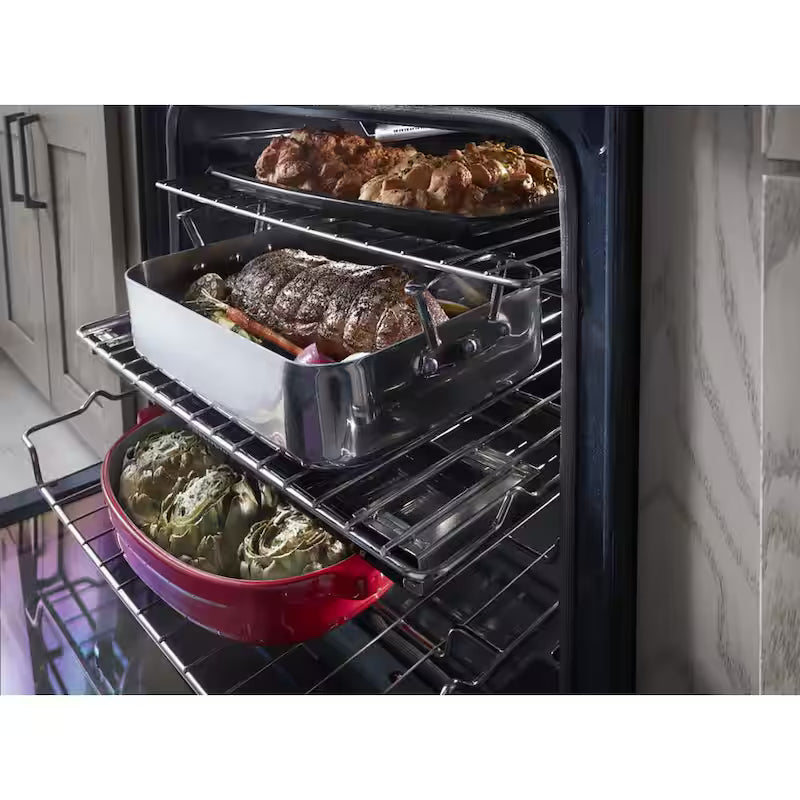 5.8 cu. ft. Slide-In Gas Range with Convection Oven in Stainless Steel Z722