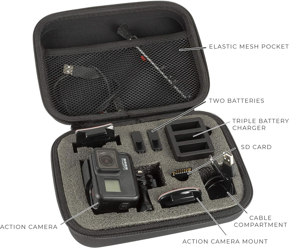 HERO8 Black Action Camera with 32GB Memory Card, Battery, Charger, Underwater Housing, LED Light X289210